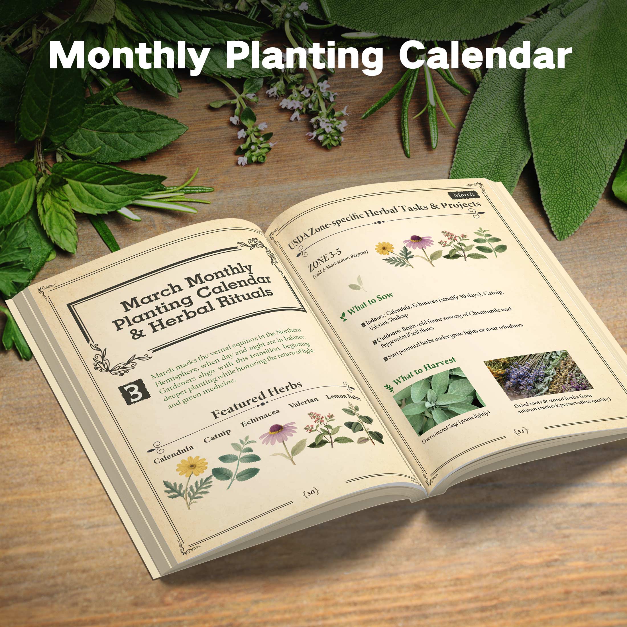 farmers almanac for planting seeds Ancestral Herbal Almanac 2026 by USDA Zone