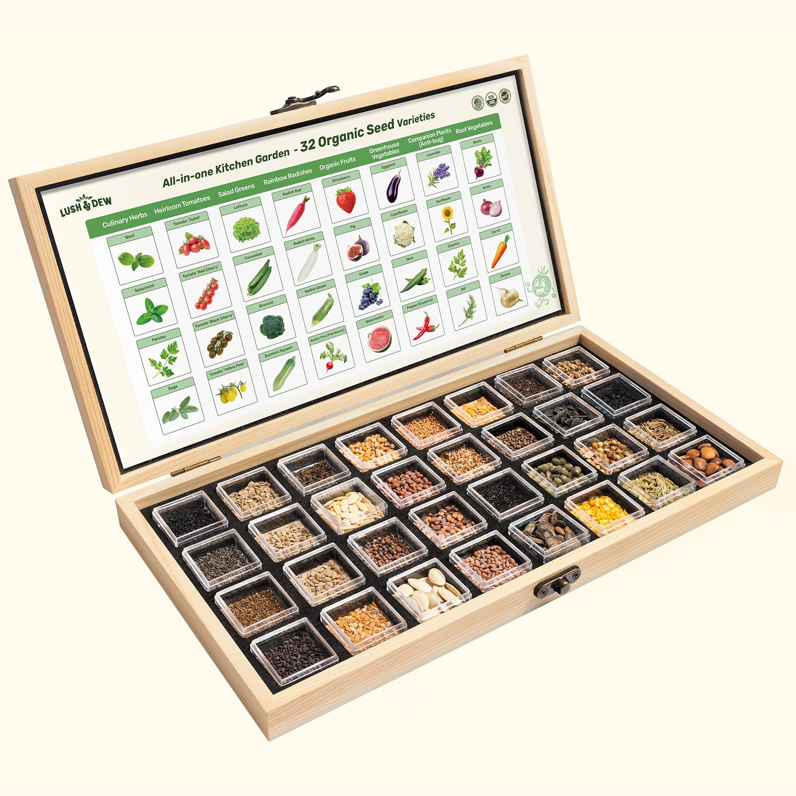 kitchen garden seed company All-in-One Kitchen Garden Seed Bank With Seed Storage Box