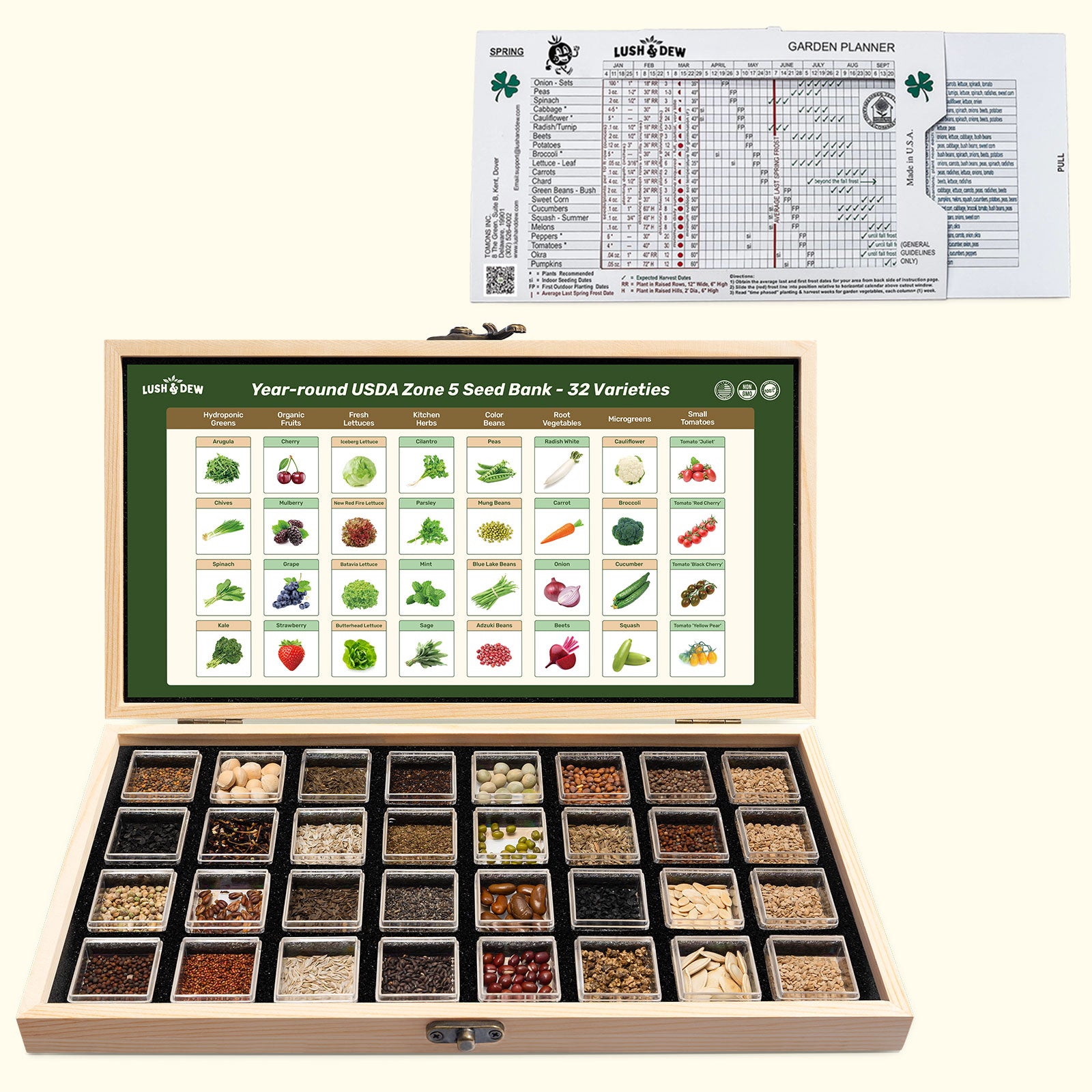 wildflower seeds zone 5 Year-Round USDA Zone 5 Seed Bank With Seed Storage Box