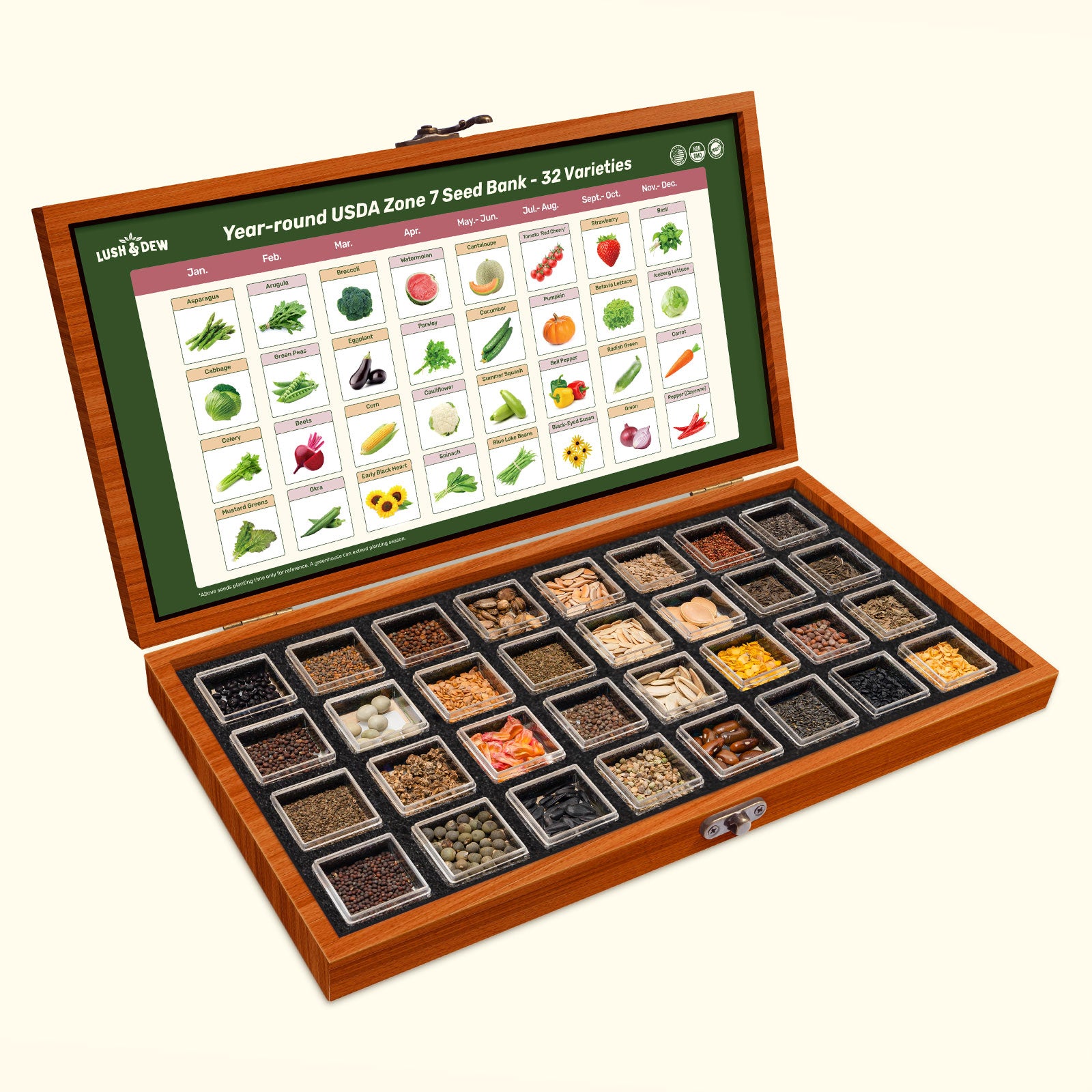 zone 7 flower seeds Year-Round USDA Zone 7 Seed Bank With Seed Storage Box