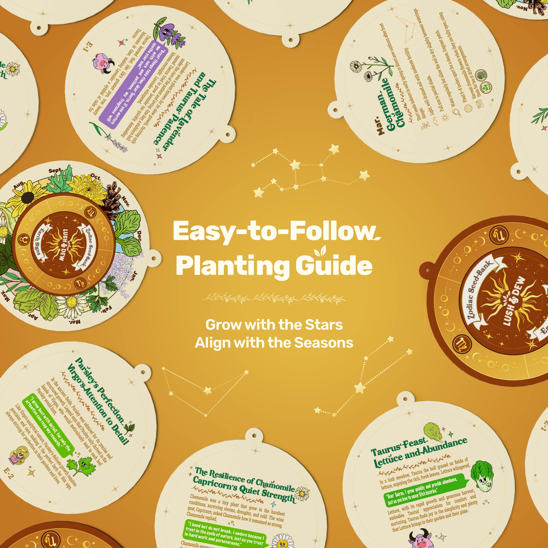 moon calendar for planting seeds Zodiac Seed Bank with Moon Calendar - Earth Signs