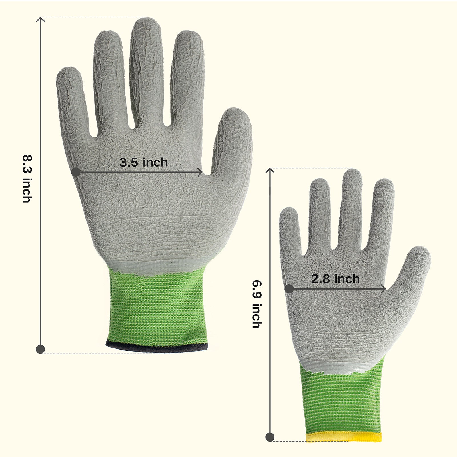 matching adult and child gardening gloves Hand in Hand Gardening Gloves Family Pack for Kids & Adults 2 Pairs