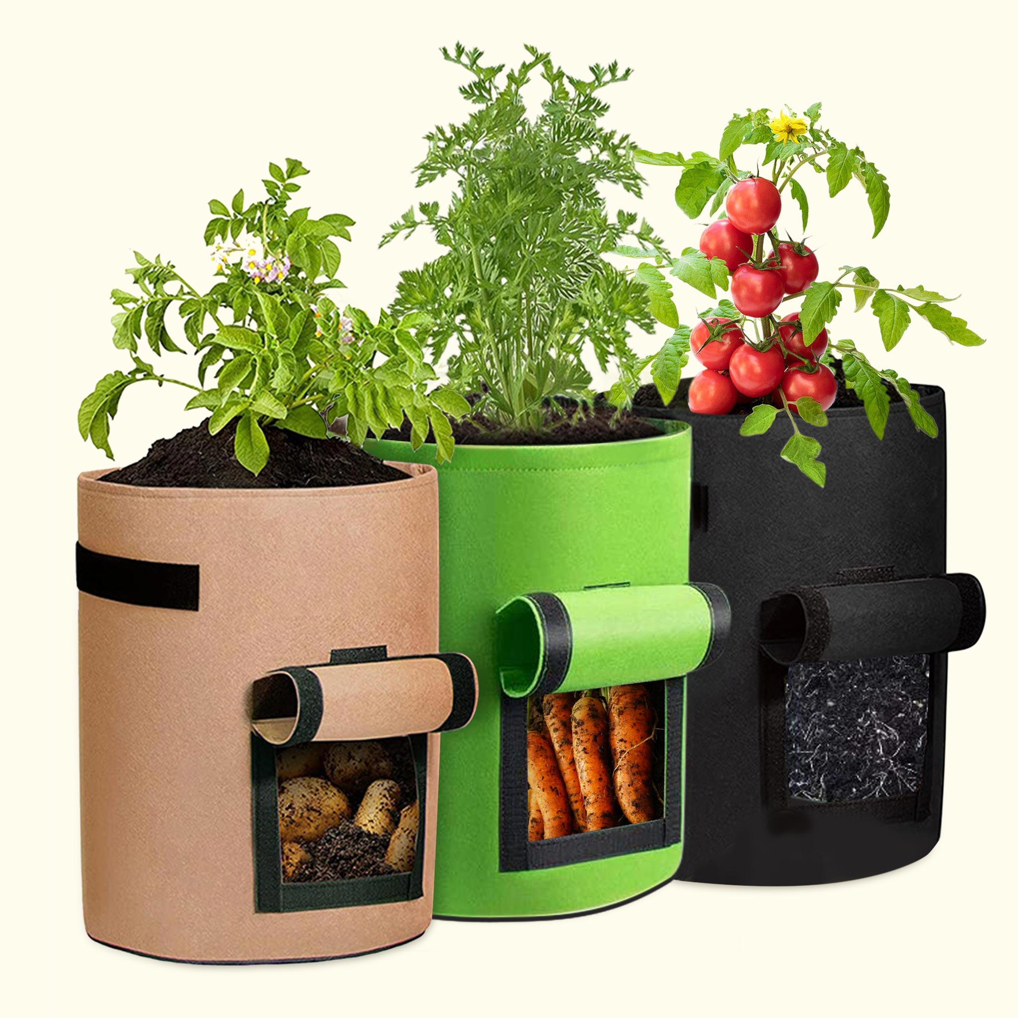 planting potatoes in 10 gallon grow bags Potato Grow Bags with Flap 10 Gallon 3-Pack