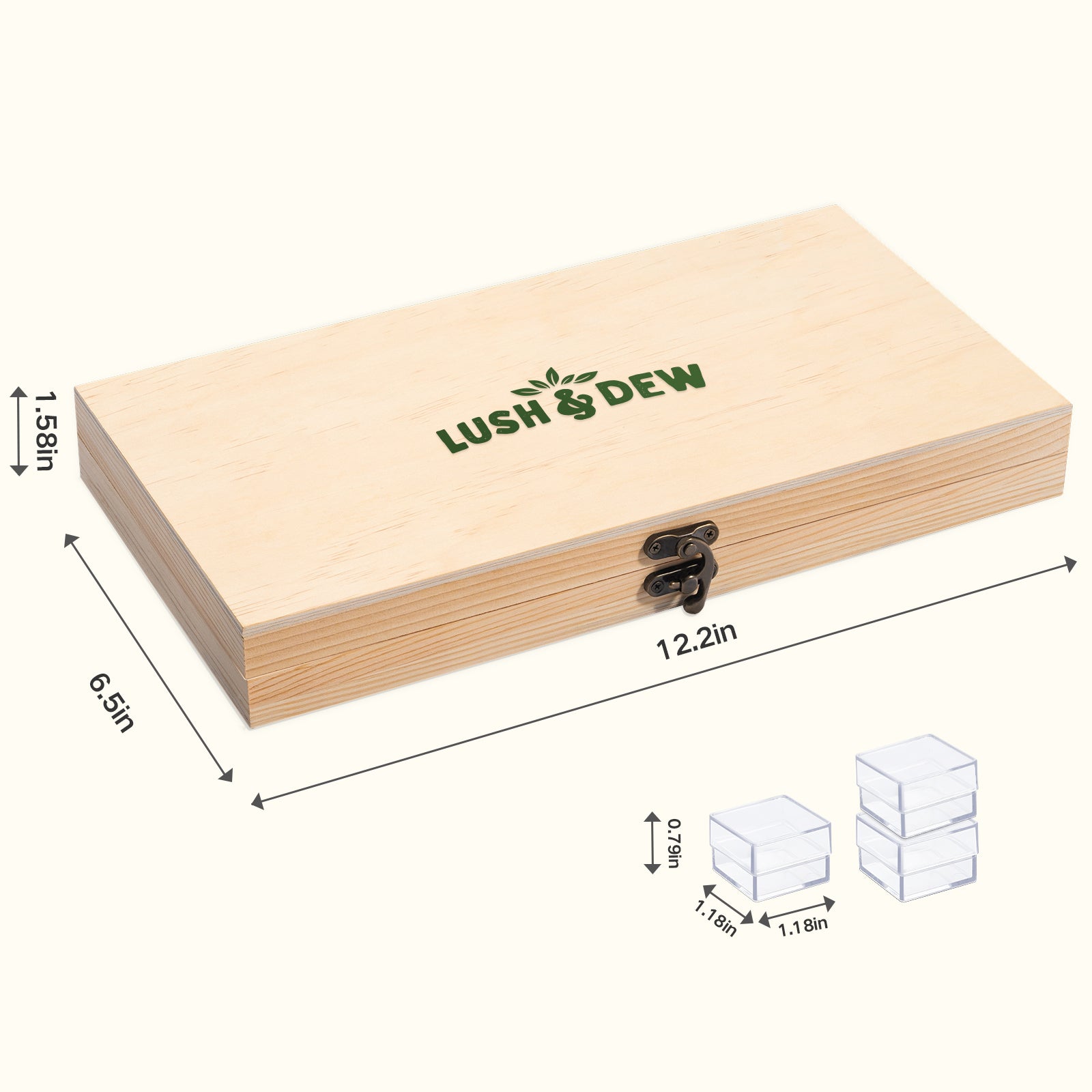 garden seed organiser box Wooden Mega Seed Storage Organizer with 32 Inner Boxes
