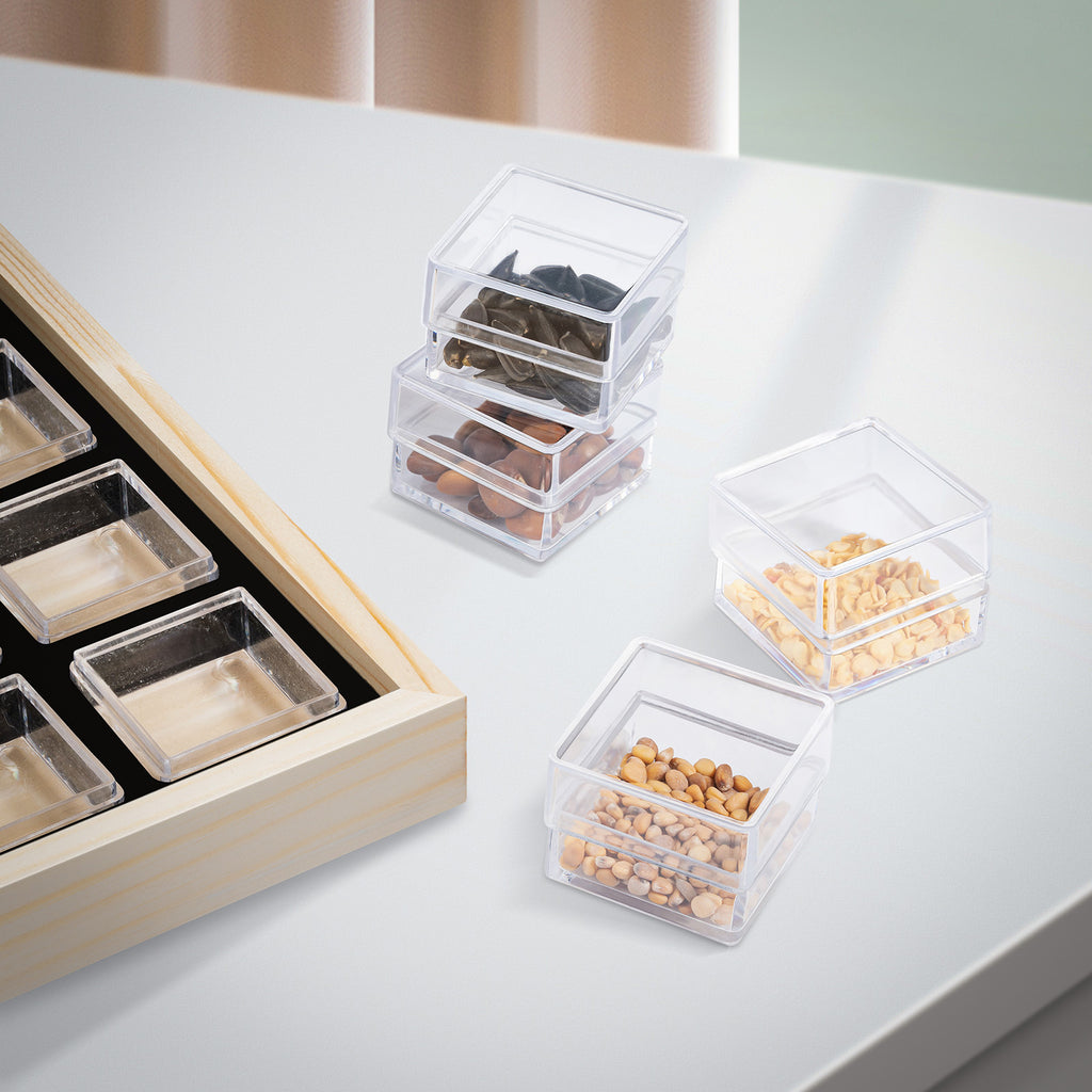 Seed Storage Box 60x24 Slots Clear Seed Storage Organizer With Lid